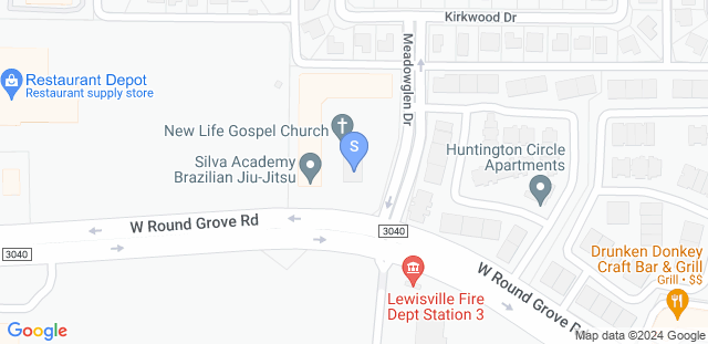 Map to Silva Brazilian Jiu Jitsu Academy