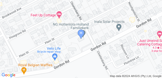 Map to Helderberg Shotokan Karate 