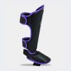 HMIT Shin Guards - BLACK & PURPLE Photo 2