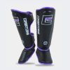 HMIT Shin Guards - BLACK & PURPLE Photo 1